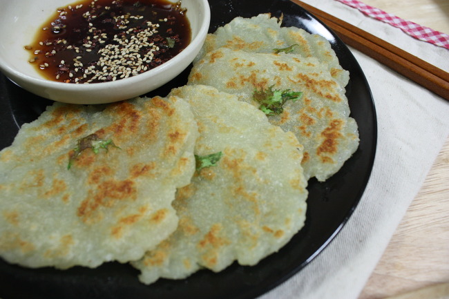 쫀득한 맛..감자전